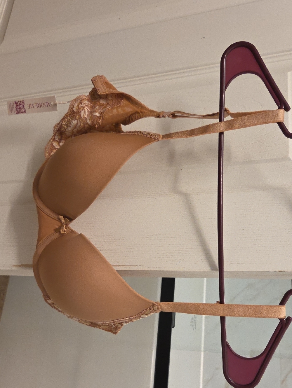 Adore Me Tan Lace-Trim Bra